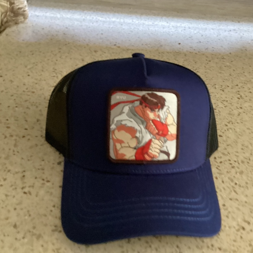 Crazy Universe  Street Fighter Hat, Size One Size Fits All, Color Blue